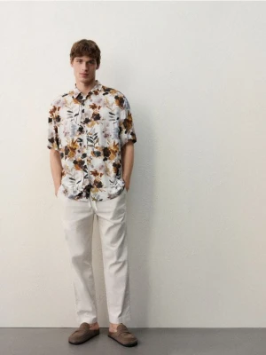 Reserved - Koszula comfort fit z wiskozy - wielobarwny