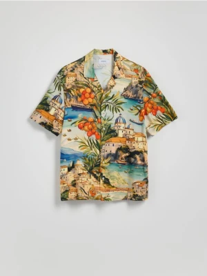 Reserved - Koszula comfort fit z wiskozy - wielobarwny