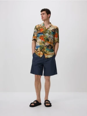 Reserved - Koszula comfort fit z wiskozy - wielobarwny