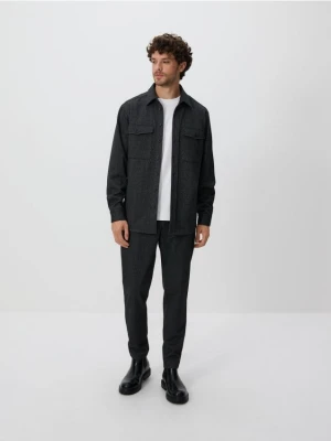 Reserved - Koszula comfort z wiskozą - jasnoszary