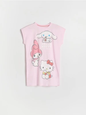 Reserved - Koszula nocna Hello Kitty and Friends - pastelowy róż