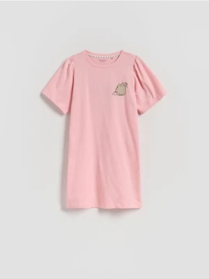 Reserved - Koszula nocna Pusheen - różowy