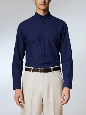 Reserved - Koszula regular fit - granatowy