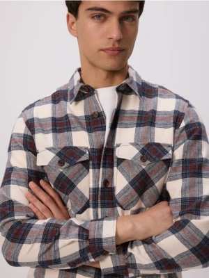 Reserved - Koszula regular fit w kratę - wielobarwny