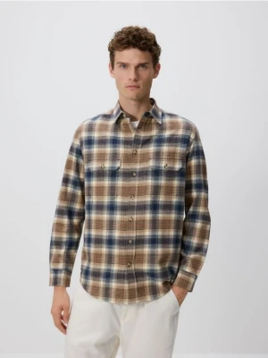Reserved - Koszula regular fit w kratę - wielobarwny