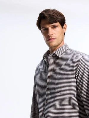 Reserved - Koszula regular fit w kratę - wielobarwny