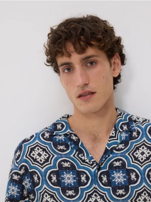 Zdjęcie produktu Reserved - Koszula regular fit z wiskozy - granatowy