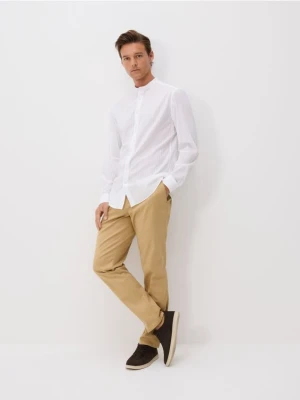 Reserved - Koszula regular z bawełny egipskiej - biały