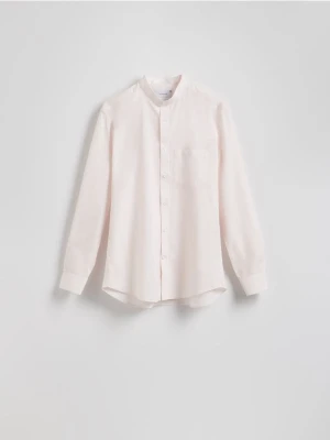 Reserved - Koszula regular z bawełny egipskiej - pastelowy róż