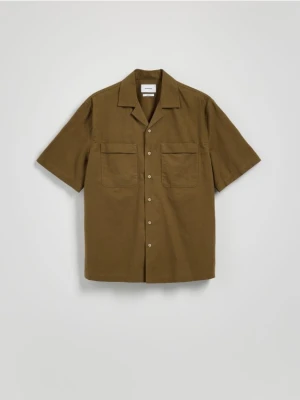 Zdjęcie produktu Reserved - Koszula regular z dodatkiem lnu - jasny zielony