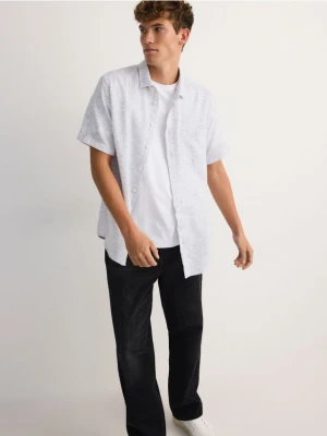 Reserved - Koszula regular z domieszką wiskozy - jasnoszary