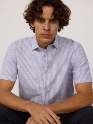 Reserved - Koszula regular z lnem - wielobarwny