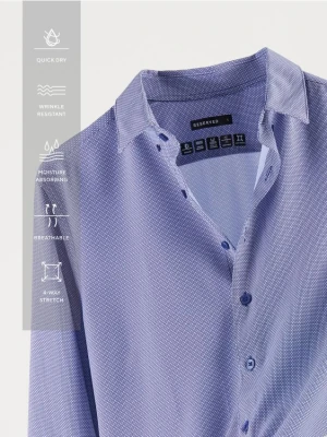 Reserved - Koszula slim fit - granatowy