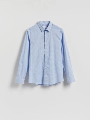 Reserved - Koszula slim fit w kratę - jasnoniebieski