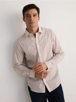 Reserved - Koszula slim fit w paski - wielobarwny