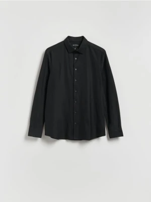 Reserved - Koszula slim fit z bawełną - czarny