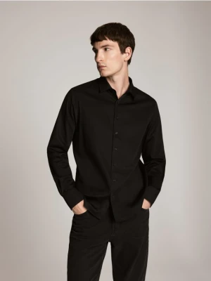 Reserved - Koszula slim fit z bawełną - czarny