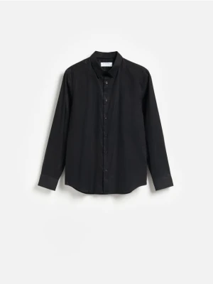 Reserved - Koszula slim fit z bawełną - czarny