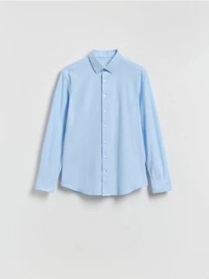 Reserved - Koszula slim fit z bawełną - jasnoniebieski