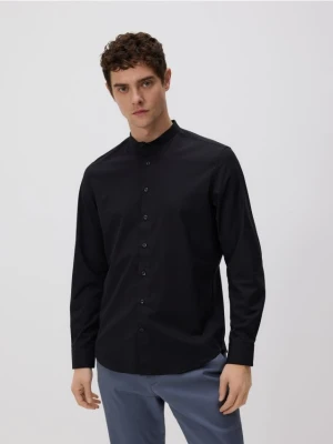 Reserved - Koszula slim fit ze stójką - czarny