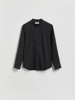 Reserved - Koszula slim fit ze stójką - czarny