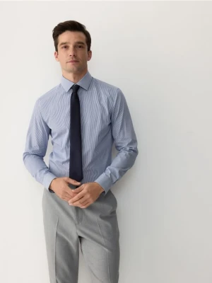 Reserved - Koszula slim z bawełny egipskiej - jasnoniebieski