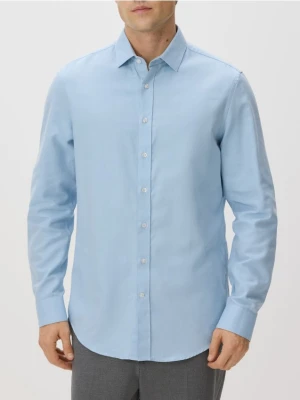 Reserved - Koszula slim z bawełny egipskiej - jasnoniebieski