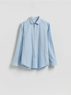 Reserved - Koszula slim z bawełny egipskiej - jasnoniebieski