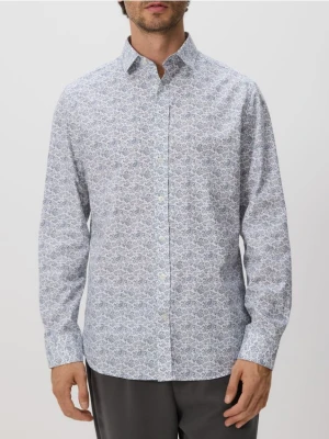 Reserved - Koszula slim z bawełny egipskiej - jasnoniebieski