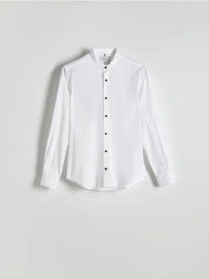 Reserved - Koszula slim ze stójką - biały