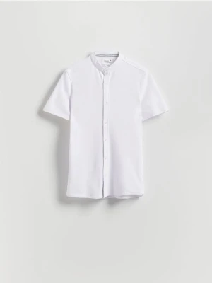 Reserved - Koszula super slim fit ze stójką - biały