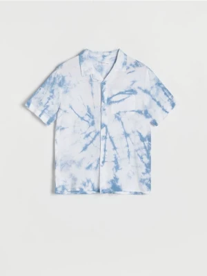Reserved - Koszula tie-dye - niebieski