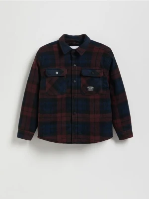 Reserved - Koszula typu shacket - bordowy