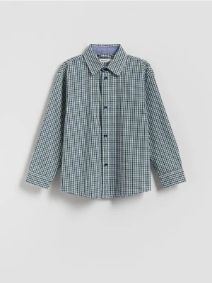 Reserved - Koszula w drobną kratę - zielony