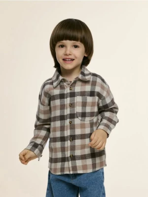 Reserved - Koszula w kratę - brązowy