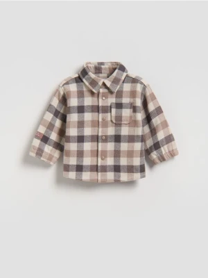 Reserved - Koszula w kratę - brązowy