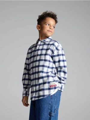 Reserved - Koszula w kratę - granatowy
