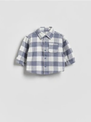 Reserved - Koszula w kratę - jasnoniebieski