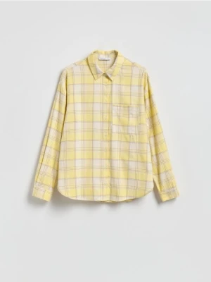 Reserved - Koszula w kratę - jasnożółty