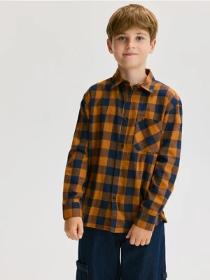 Reserved - Koszula w kratę - pomarańczowy