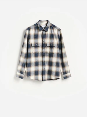 Reserved - Koszula w kratę regular fit - wielobarwny