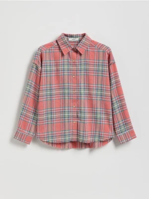 Reserved - Koszula w kratę z wiskozą - wielobarwny