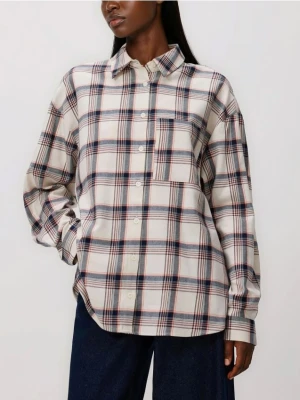 Zdjęcie produktu Reserved - Koszula w kratę - złamana biel