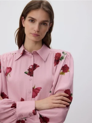 Reserved - Koszula w kwiatowy wzór - wielobarwny