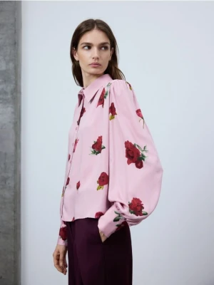 Reserved - Koszula w kwiatowy wzór - wielobarwny