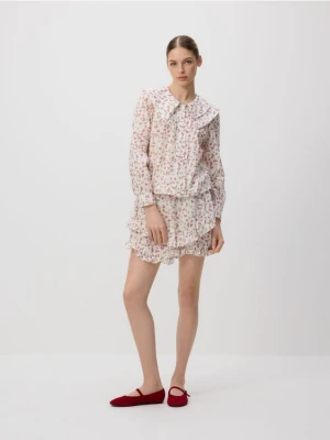 Reserved - Koszula w kwiaty - pastelowy róż