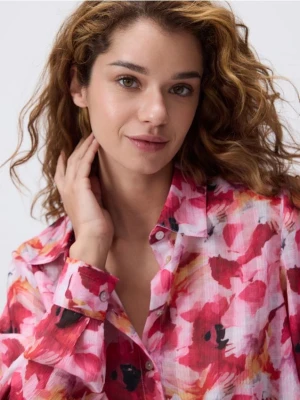 Reserved - Koszula w kwiaty - wielobarwny