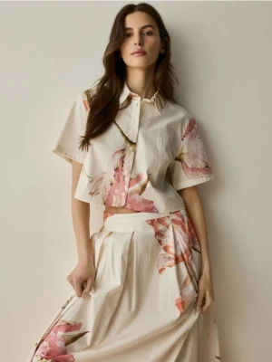 Reserved - Koszula w kwiaty - wielobarwny