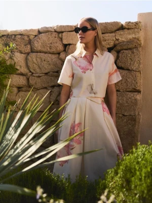 Reserved - Koszula w kwiaty - wielobarwny