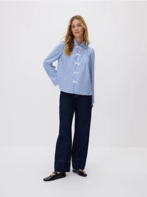 Reserved - Koszula w paski - jasnoniebieski